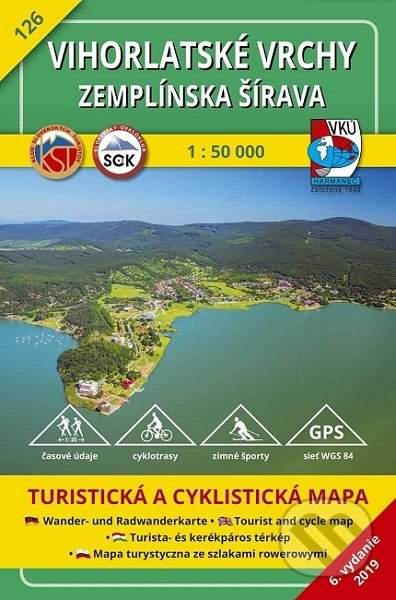 Vihorlatské vrchy - Zemplínska šírava 1:50 000 (Turistická mapa 126)