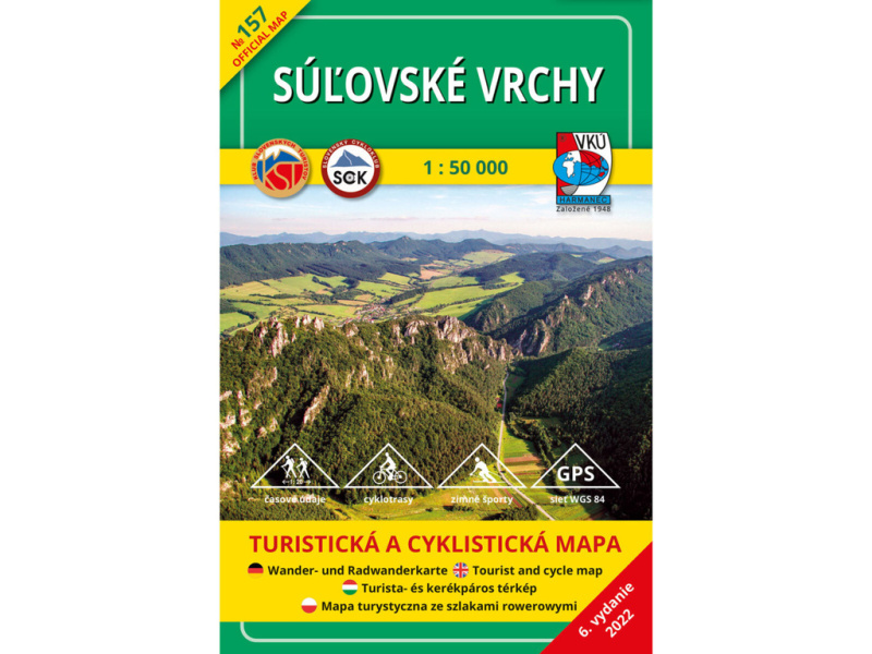 Súľovské vrchy 1:50 000 (Turistická a cyklistická mapa 157)