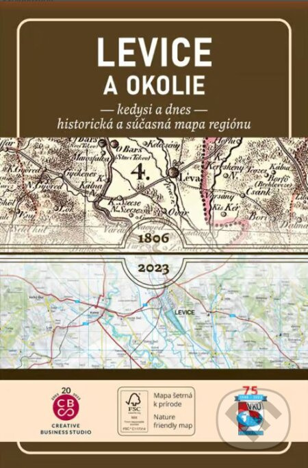 Porovnávacia mapa Levice a okolie kedysi a dnes