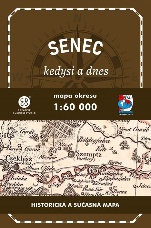 Senec a okolie  kedysi a dnes (Historická a súčasná mapa)