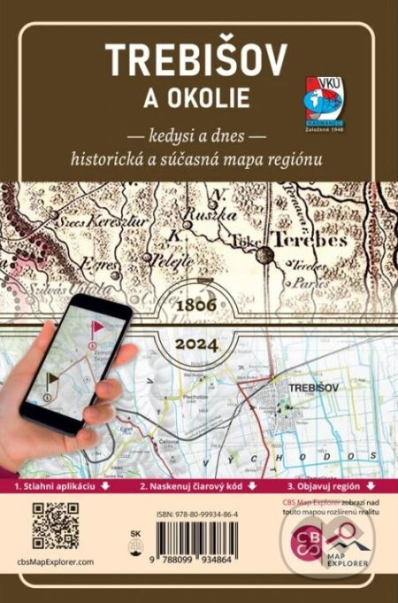 Trebišov a okolie - Kedysi a dnes (Historická a súčasná mapa regiónu) - kniha z kategorie Mapy Evropy