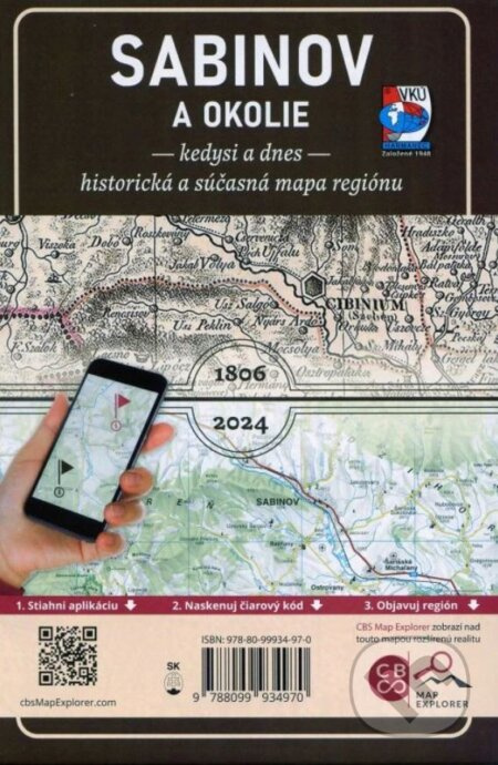 Sabinov a okolie (1: 100 000) - kniha z kategorie Mapy Evropy