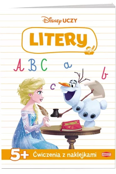 Disney učí: Ledové království – cvičení s nálepkami: písmena