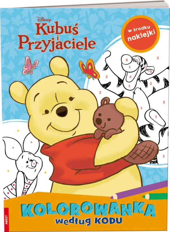 Medvídek PÚ a přátelé – omalovánka podle kódu
