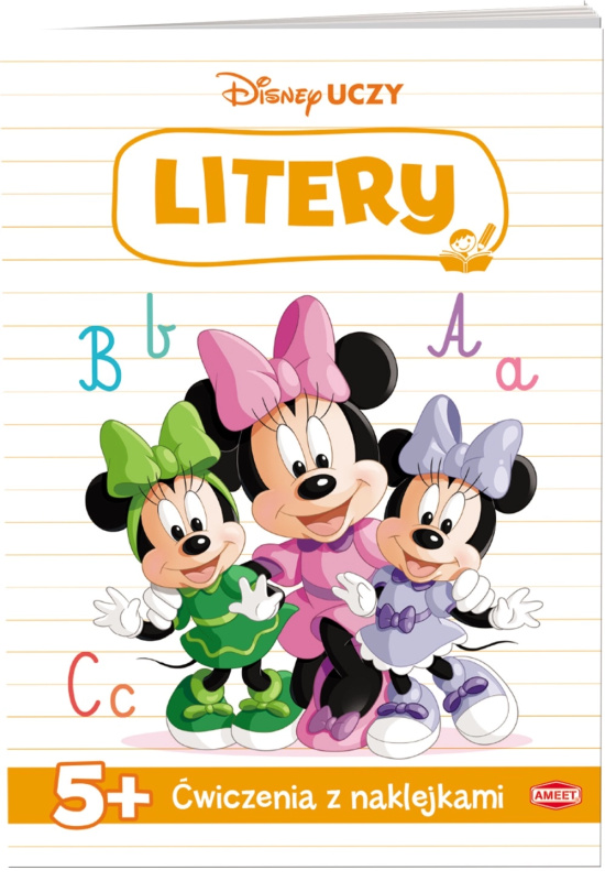 Disney Učí: Minnie – cvičení s nálepkami – písmena (5+)