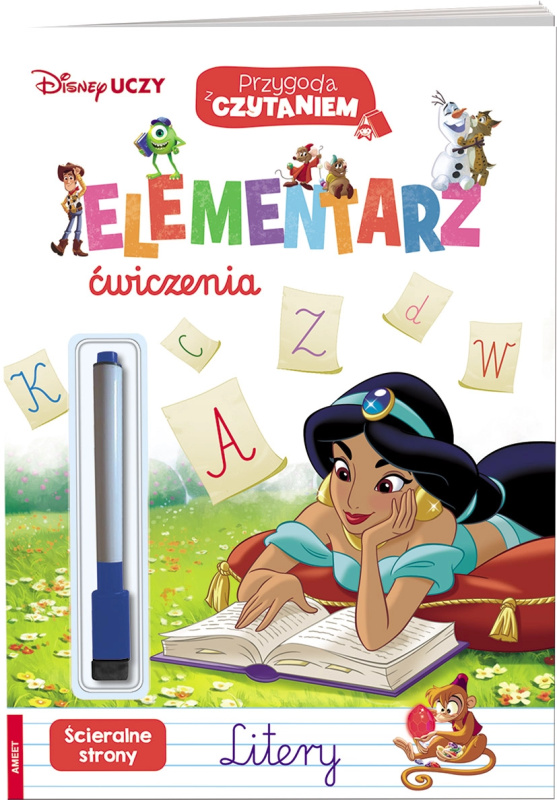 disney učí: elementář – cvičení s písmeny, stíratelné stránky