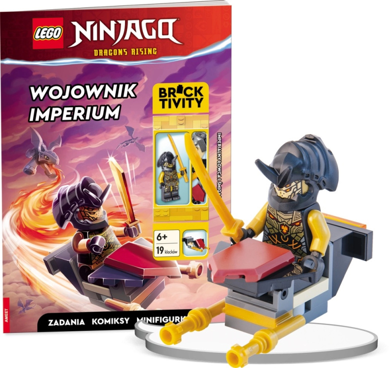 Lego NINJAGO: Válečník Impéria – interaktivní kniha s minifigurkou a kluzákem