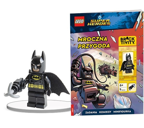 LEGO DC COMICS Super Heroes: Temné dobrodružství – interaktivní kniha s minifigurkou Batmana