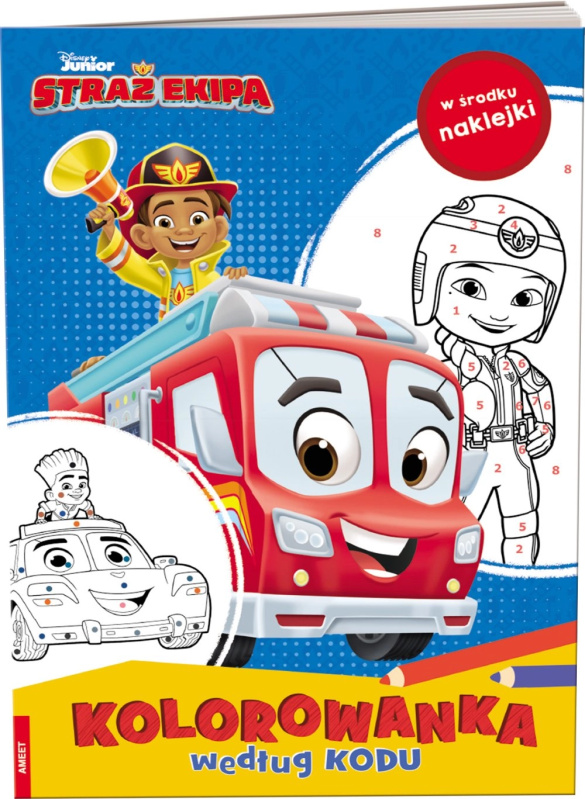 Disney Straż Ekipa – omalovánka podle kódu se samolepkami