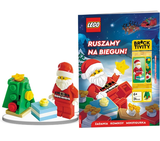 Lego kniha: hurá na pól! s minifigurkou santa clause