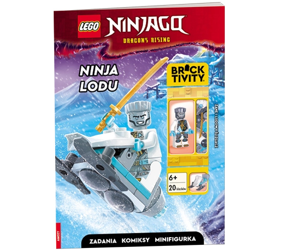 Lego Ninjago – Ninja ledu interaktivní kniha s minifigurkou Zanea