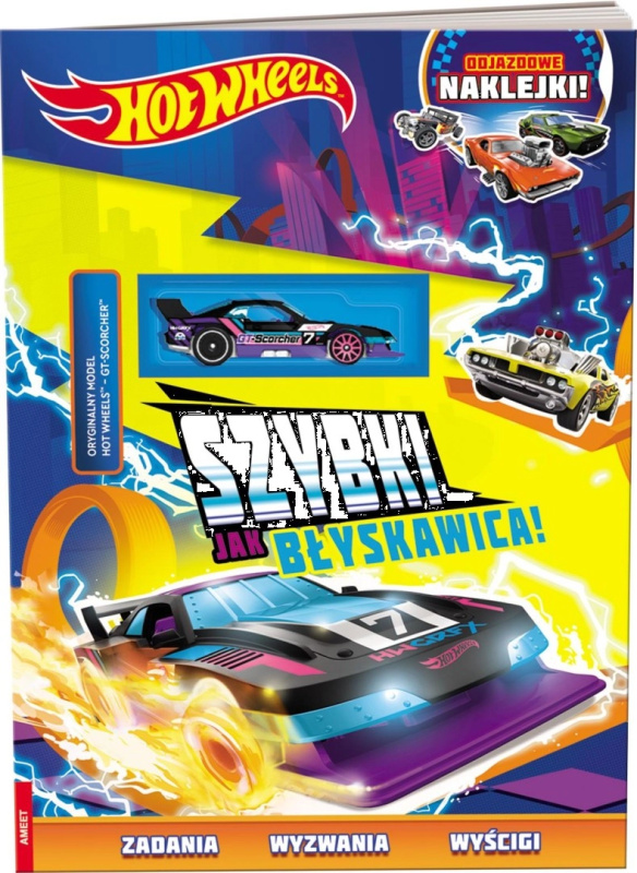 Hot Wheels – rychlý jako blesk! interaktivní kniha s modelem GT Scorcher