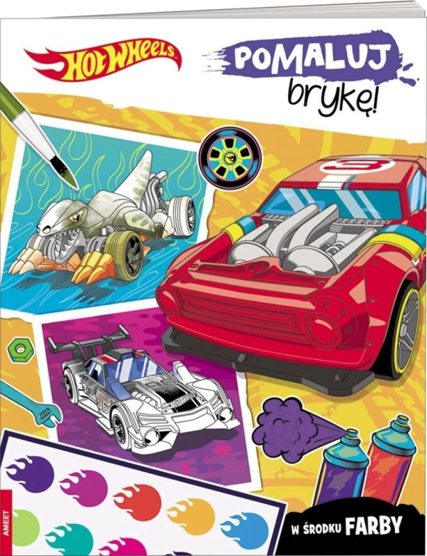 Hot Wheels – pomaluj bryku! kreativní malířská kniha pro děti 4+
