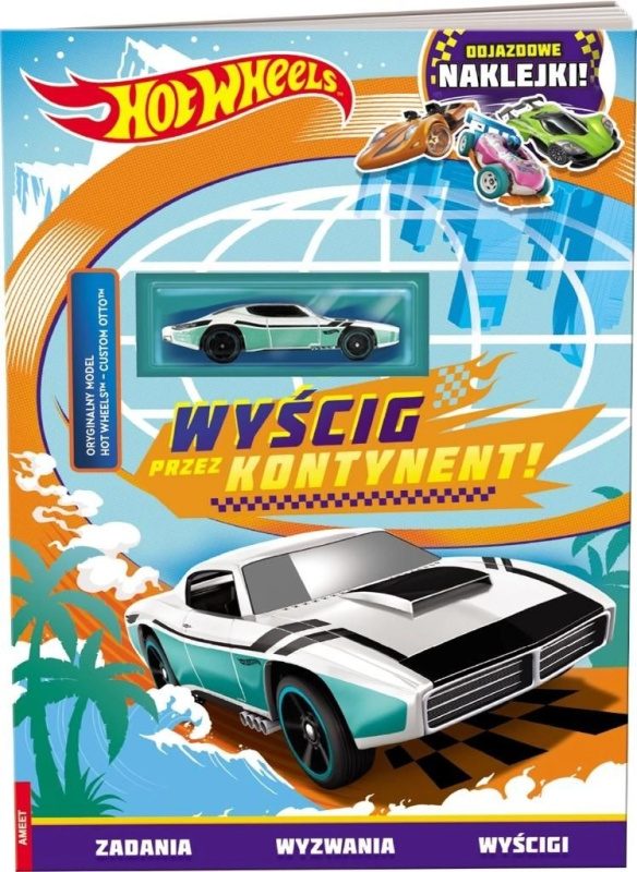 Hot Wheels: Závod napříč kontinentem – interaktivní kniha s modelem auta
