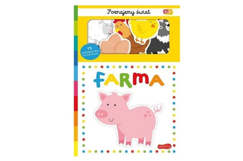 Akademia mądrego dziecka Poznáváme svět: farma – kniha s 12 puzzle