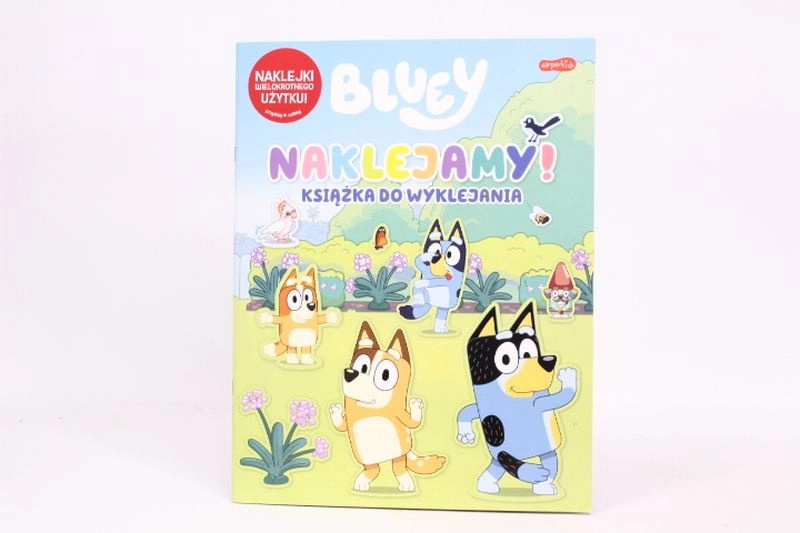 Bluey kniha se znovupoužitelnými samolepkami
