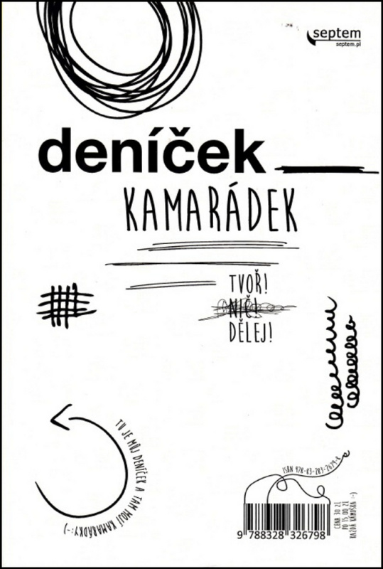 Deníček kamarádek (Tvoř! Nič! Dělej!) - S. Kuffel, E. Jarocka - kniha z kategorie Omalovánky, vystřihovánky, papír
