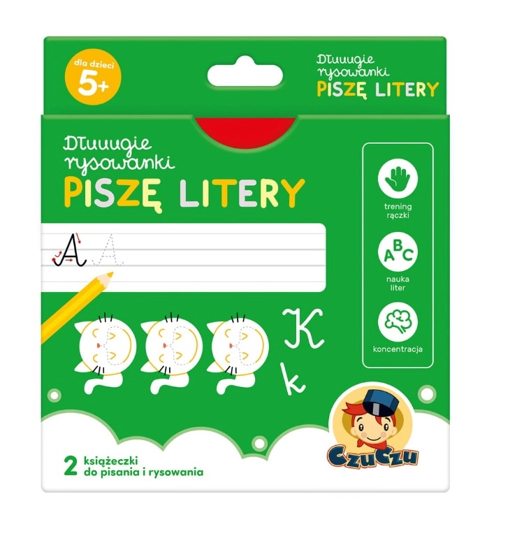 CzuCzu Dłuuugie rysowanki: píšu písmena (vzdělávací sada pro děti 5+)