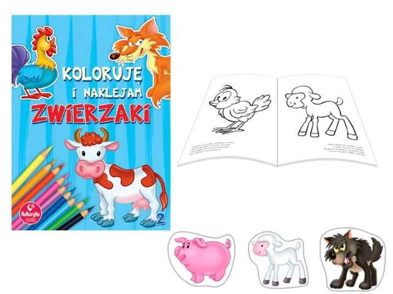 Kolorují a lepím – zvířátka 2