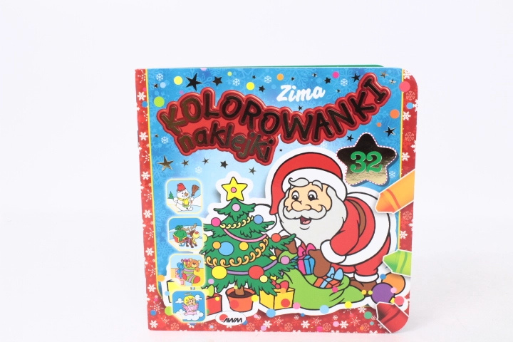 Zimní omalovánky se samolepkami