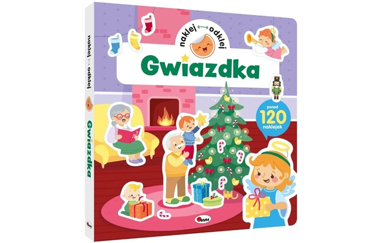 Vánoční samolepková knížka Nalep a odlep