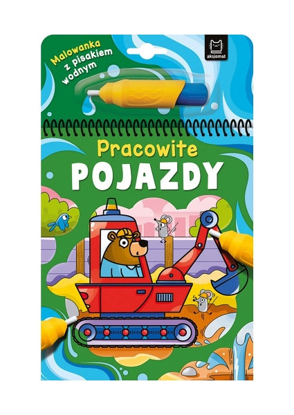 Omalovánka s vodním fixem – Pracovitá vozidla