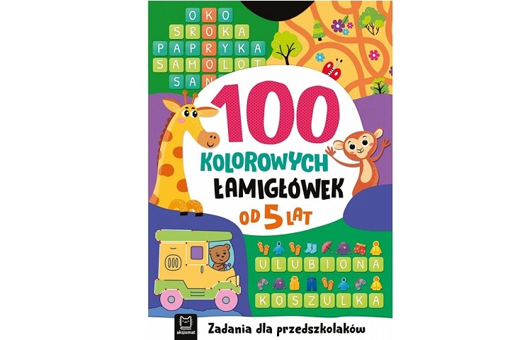 100 barevných hlavolamů pro předškoláky 5+
