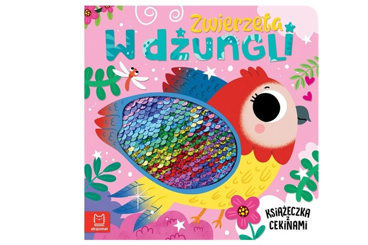 Zvířátka v džungli – knížka s flitry