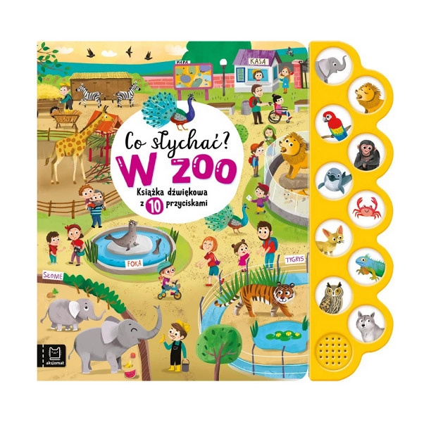 Co słychać? V zoo – interaktivní zvuková kniha pro děti (10 tlačítek)