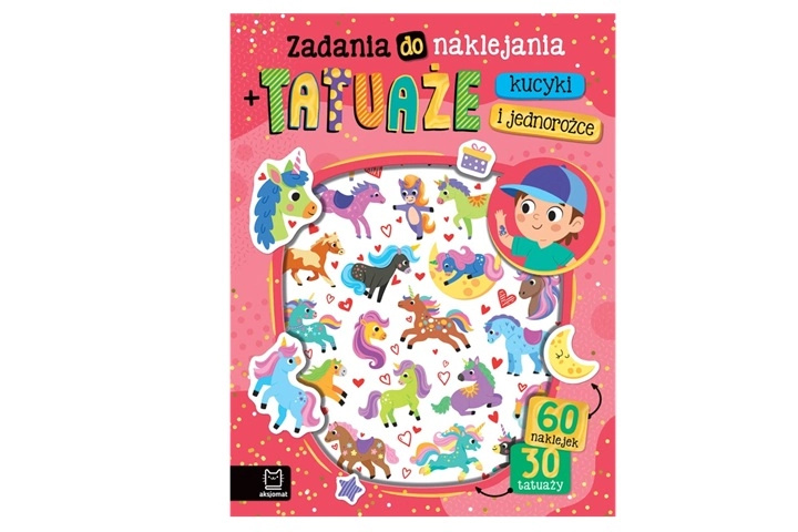Aktivní knížka s tetovačkami Poníci a jednorožci