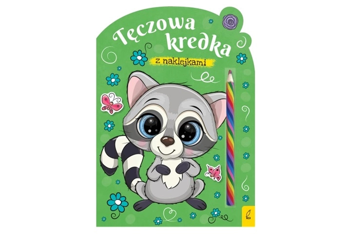 Tęczová pastelka – omalovánky s mývalem