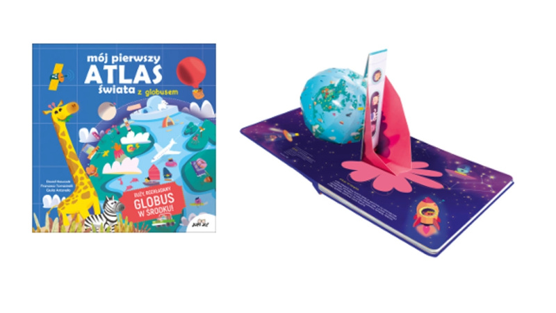 Můj první atlas světa s otočným globusem (dětská kniha)