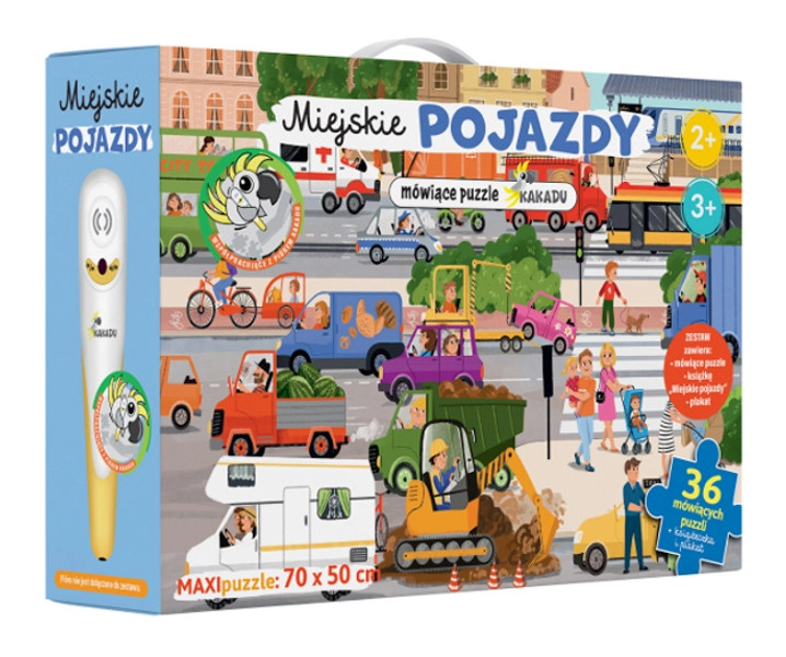 Kakadu mluvící puzzle městská vozidla
