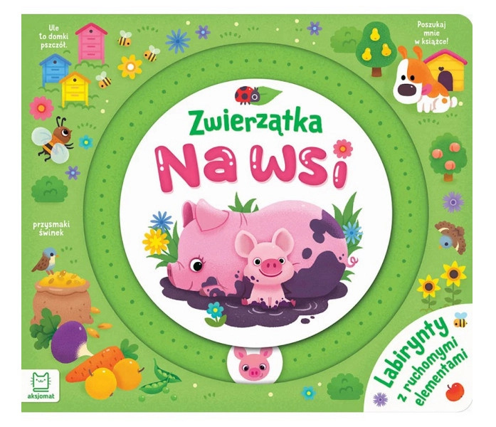 Zvířátka na statku: Labyrinty s pohyblivými prvky – interaktivní knížka pro nejmenší