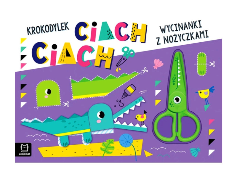 Vystrihovánky s nůžkami Krokodýlek cák, cák!