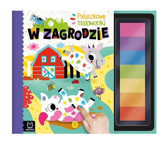 Palcové malovánky Na farmě – senzorická knížka pro děti