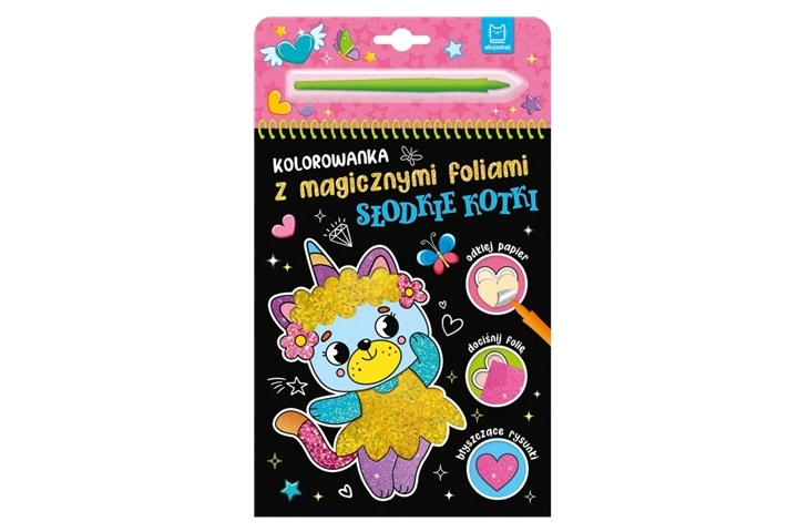 Omalovánka s magickými fóliemi Sladké kočičky