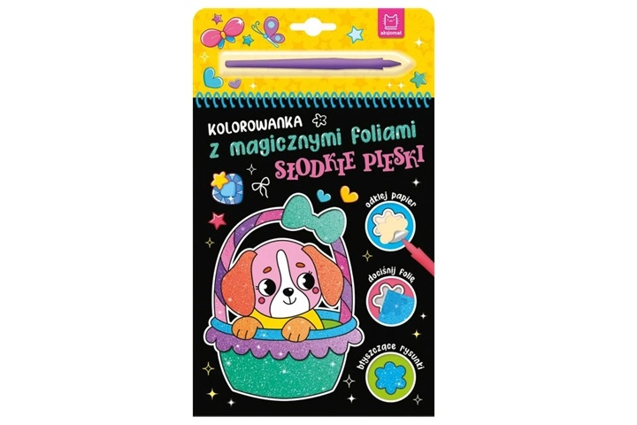 Omalovánka s magickými fóliemi sladcí pejsci