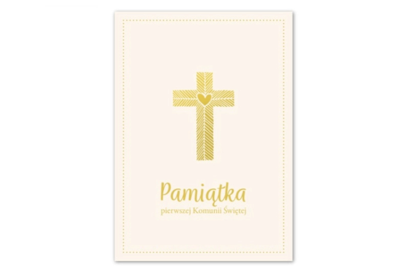Památka na první svaté přijímání – album A4 s motivem srdce a kříže