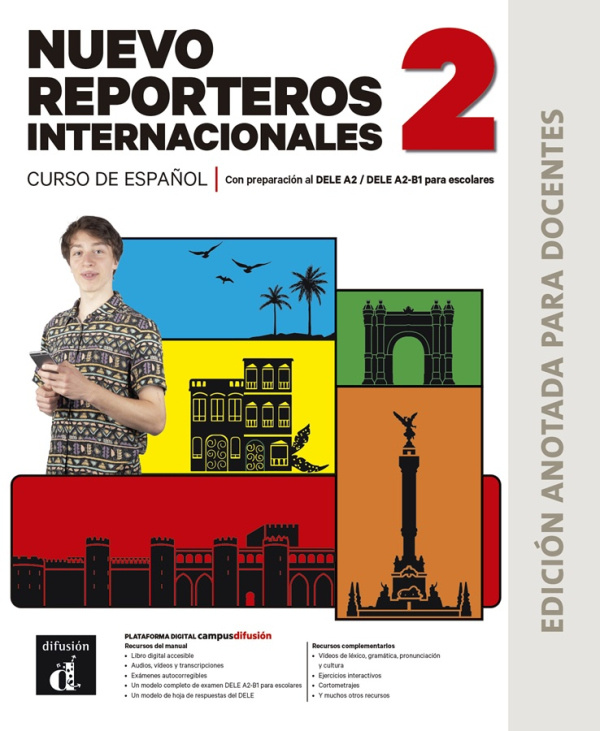 Nuevo Reporteros internacionales 2 (A2) – Edición anotada para docentes Klett nakladatelství