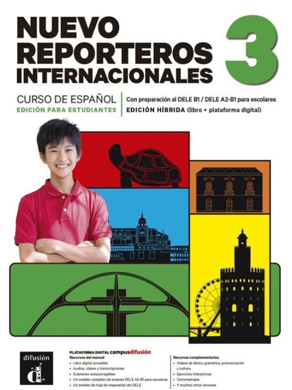 Nuevo Reporteros internacionales 3 (B1) – Edición híbrida Libro del alumno + Campus (12 meses) Klett nakladatelství