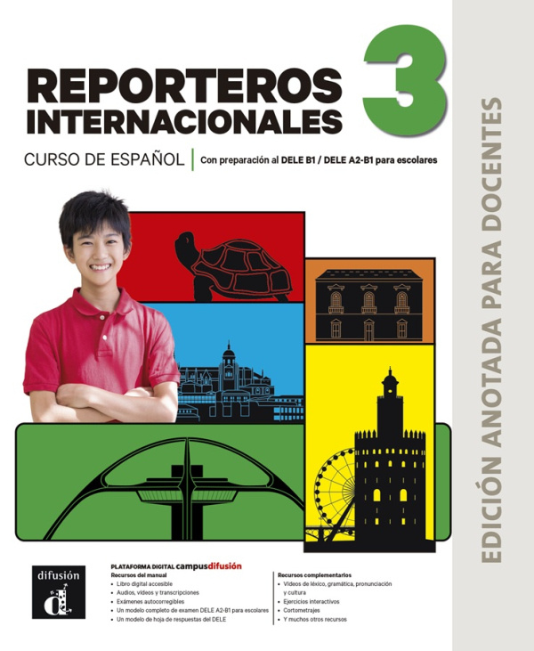 Nuevo Reporteros internacionales 3 (B1) – Edición anotada para docentes Klett nakladatelství