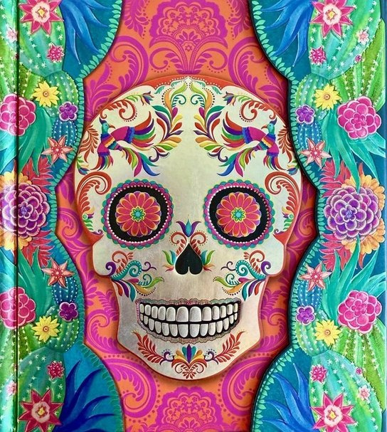 Boncahier - Arte Mexicano - Lebka - Luxusní zápisník