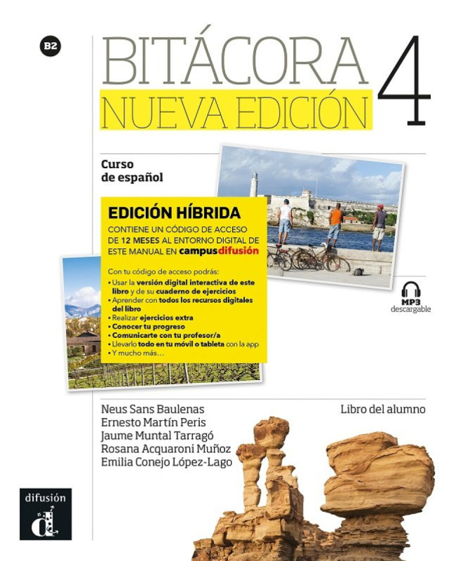 Bitácora 4 Nueva Ed. (B2) - Edición híbrida Libro del alumno + Campus (12 meses) - kniha z kategorie Jazykové učebnice a slovníky