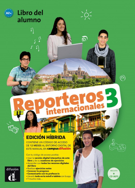 Reporteros internacionales 3 (A2+) – Edición híbrida Libro del alumno + Campus (12 meses) Klett nakladatelství