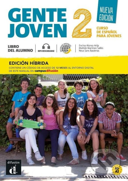 Gente Joven 2 Nueva Ed. (A1-A2) – Edición híbrida Libro del alumno + Campus Difusión – ELE