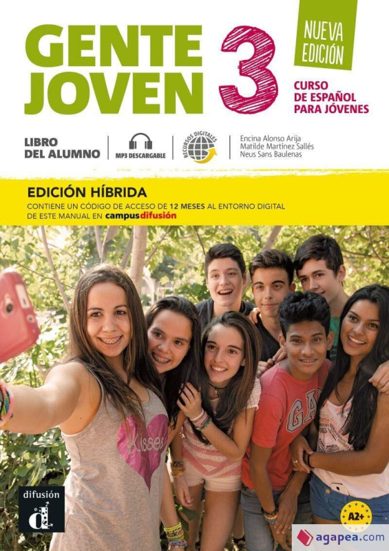 Gente Joven 3 Nueva Ed. (A2+) – Edición híbrida Libro del alumno + Campus Difusión – ELE