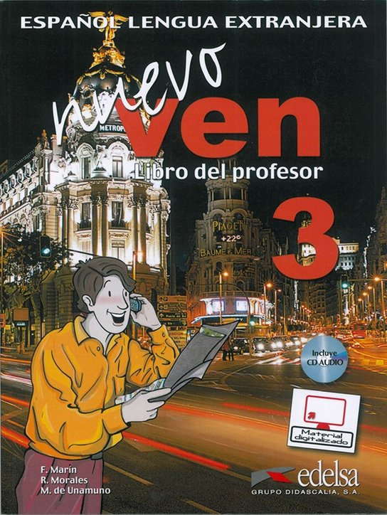 NUEVO VEN 3 PROFESOR + CD Edelsa
