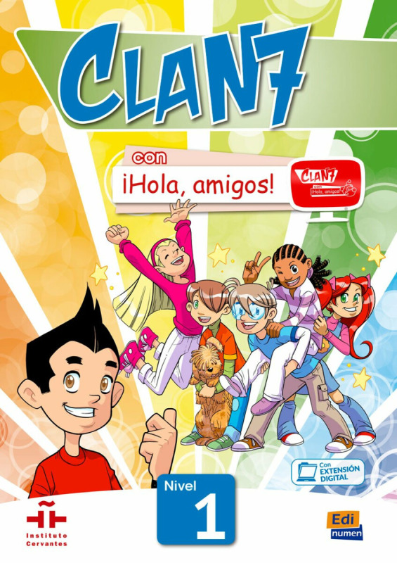 Clan 7 con a#161;Hola, amigos! Nivel 1 - Libro del alumno + CD-ROM Edinumen