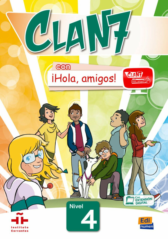 Clan 7 con a#161;Hola, amigos! Nivel 4 Libro del alumno + CD-ROM Edinumen